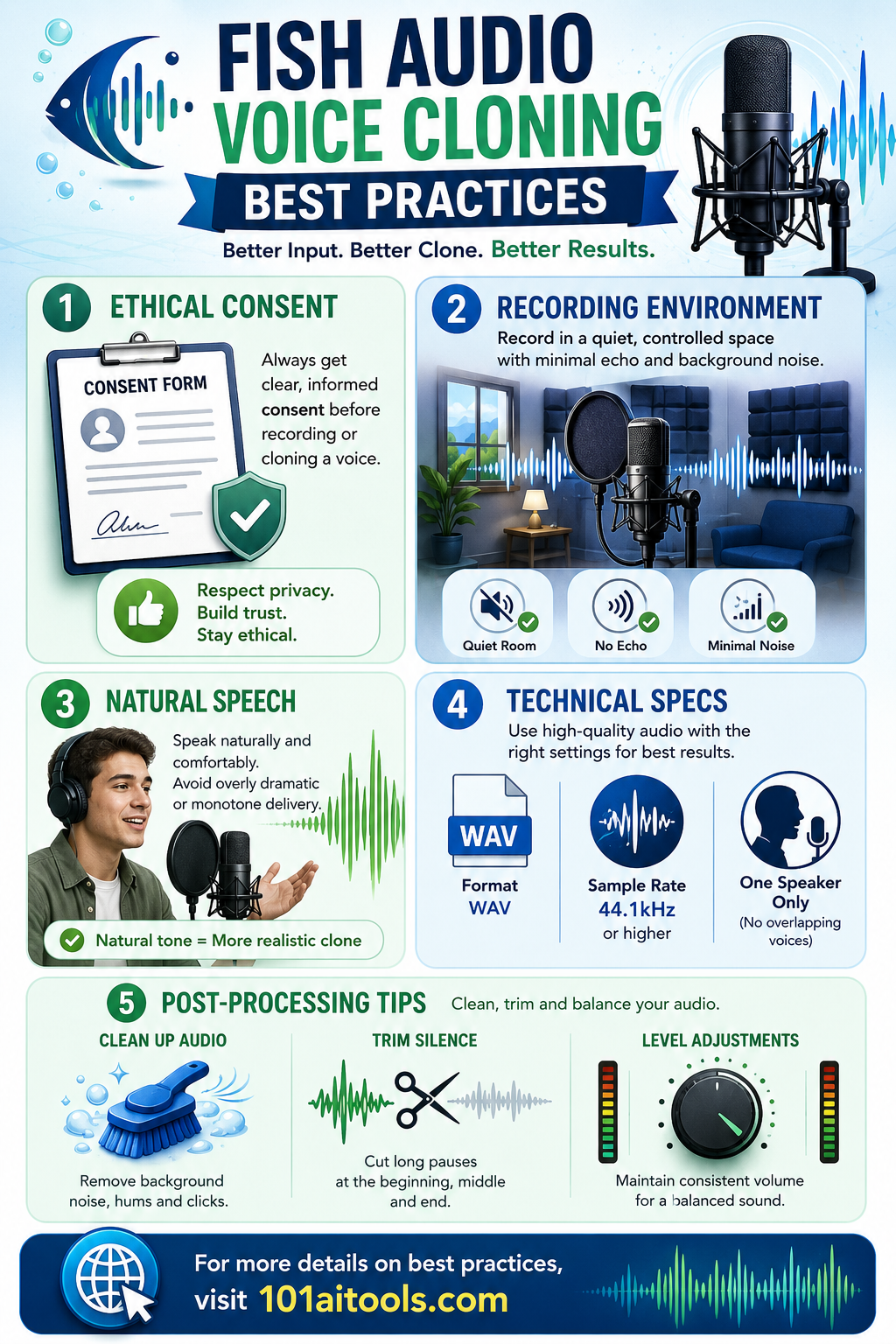 Fish Audio voice cloning: how to get clean, ethical results