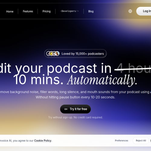 Cleanvoice AI screenshot or product image