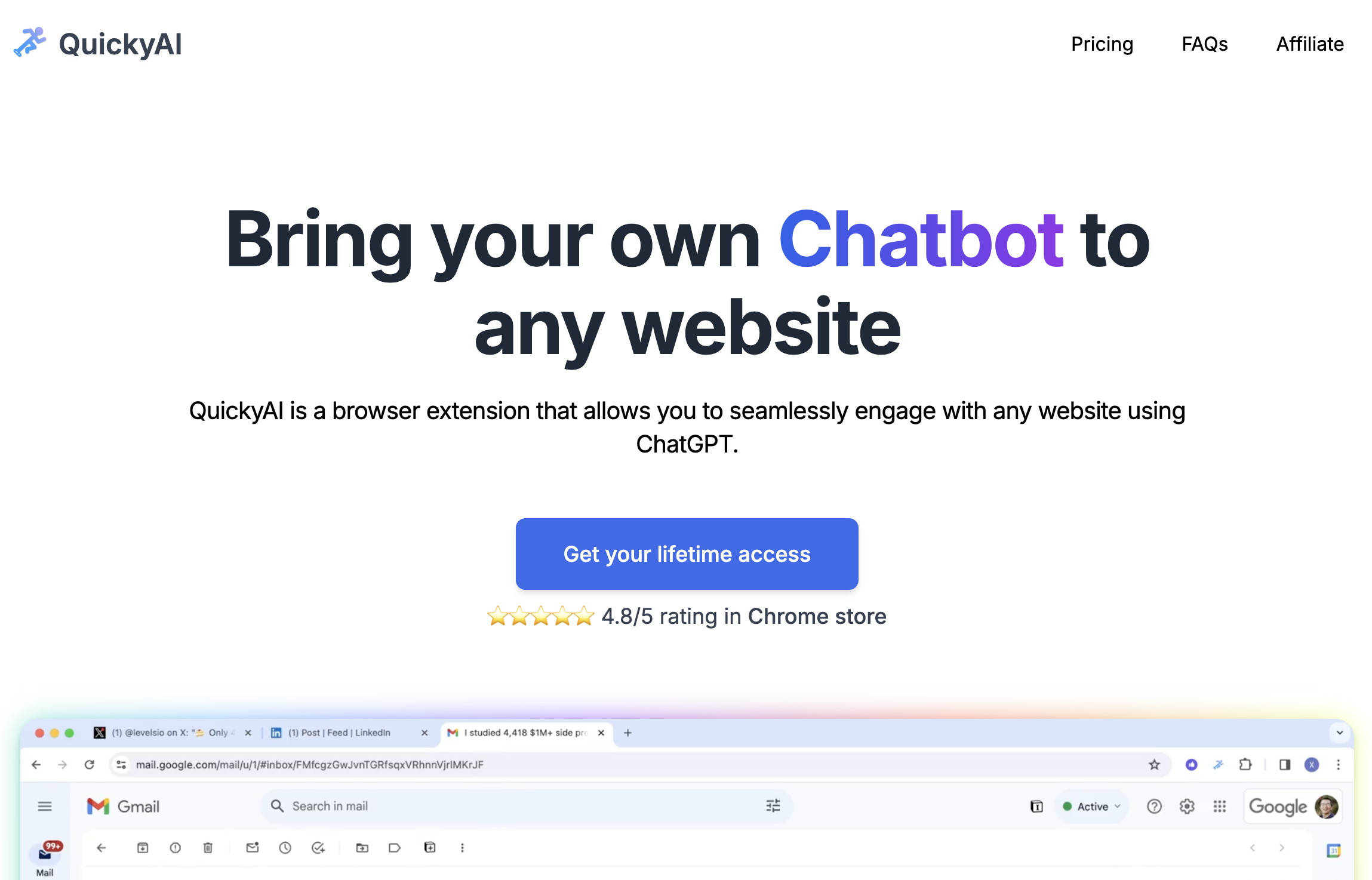 Quicky AI screenshot or product image