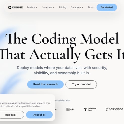 Cosine screenshot or product image