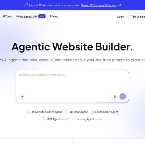10Web screenshot or product image
