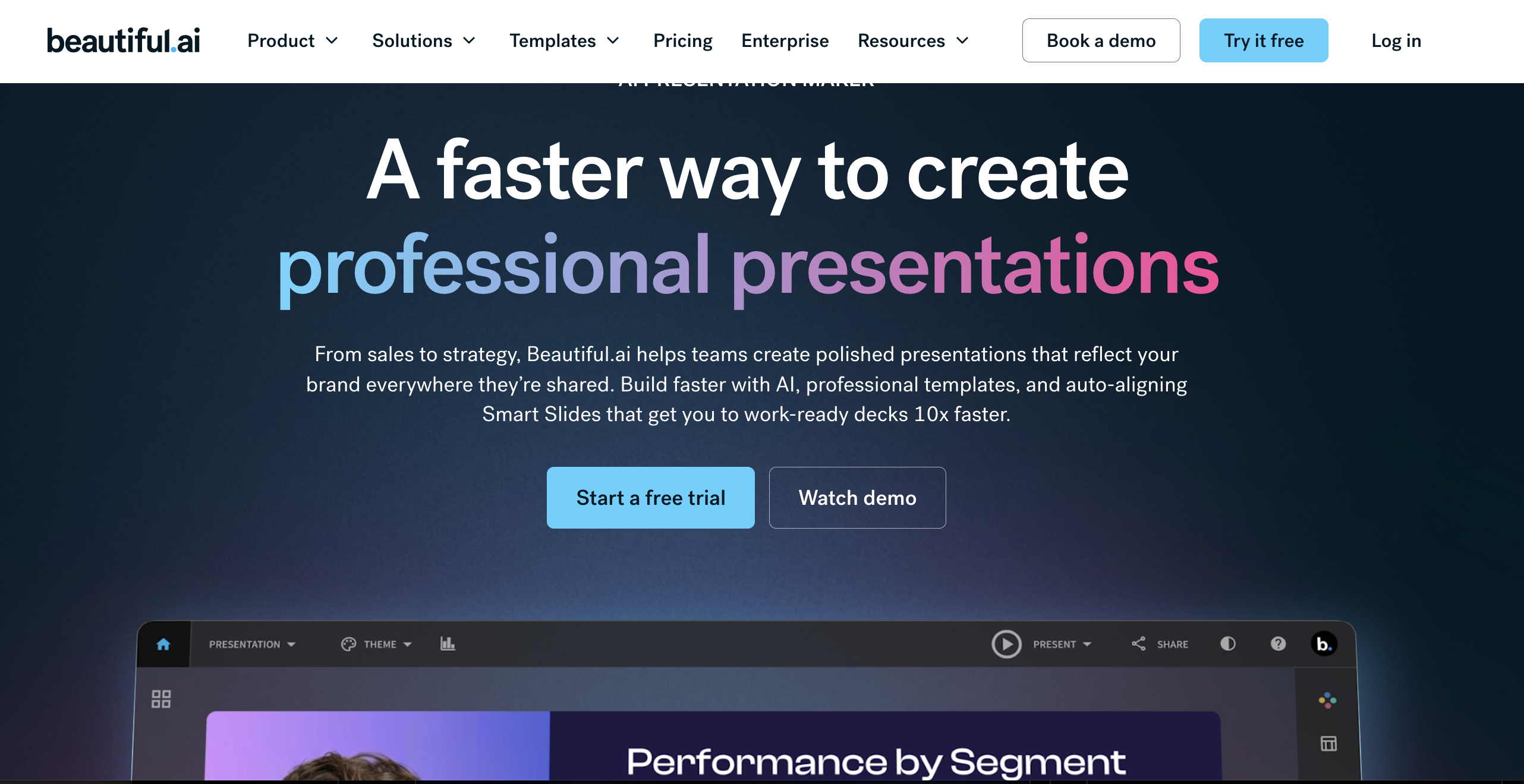 Beautiful.ai screenshot or product image