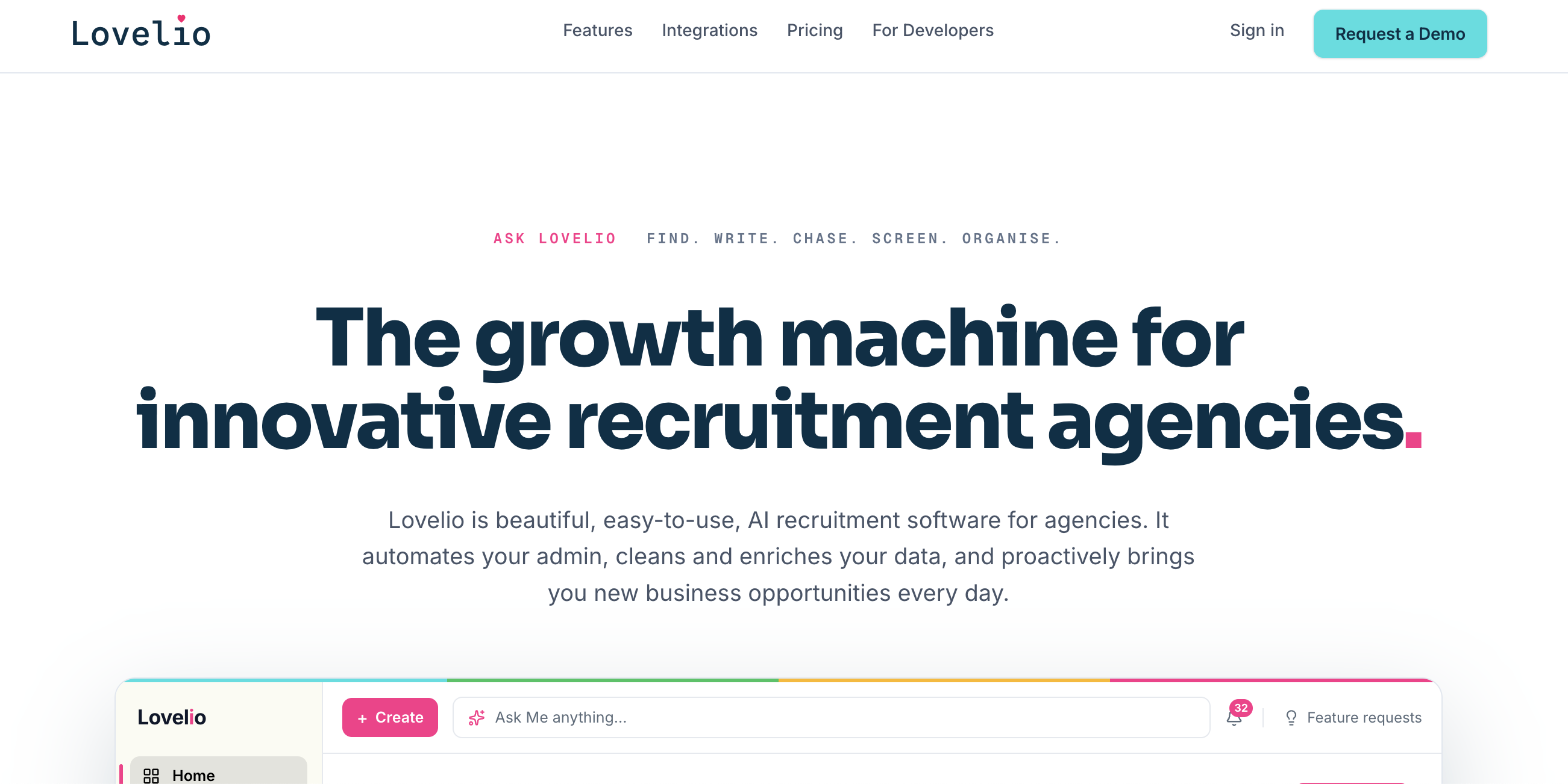 Lovelio screenshot or product image