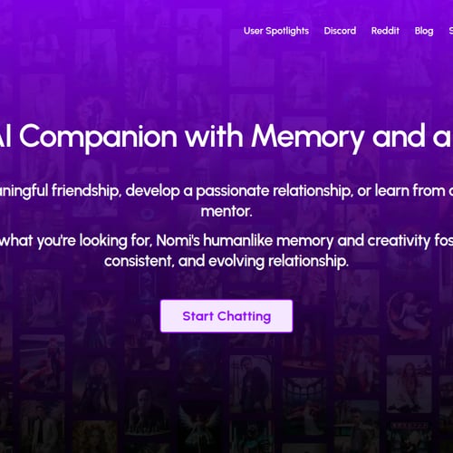 Nomi AI screenshot or product image