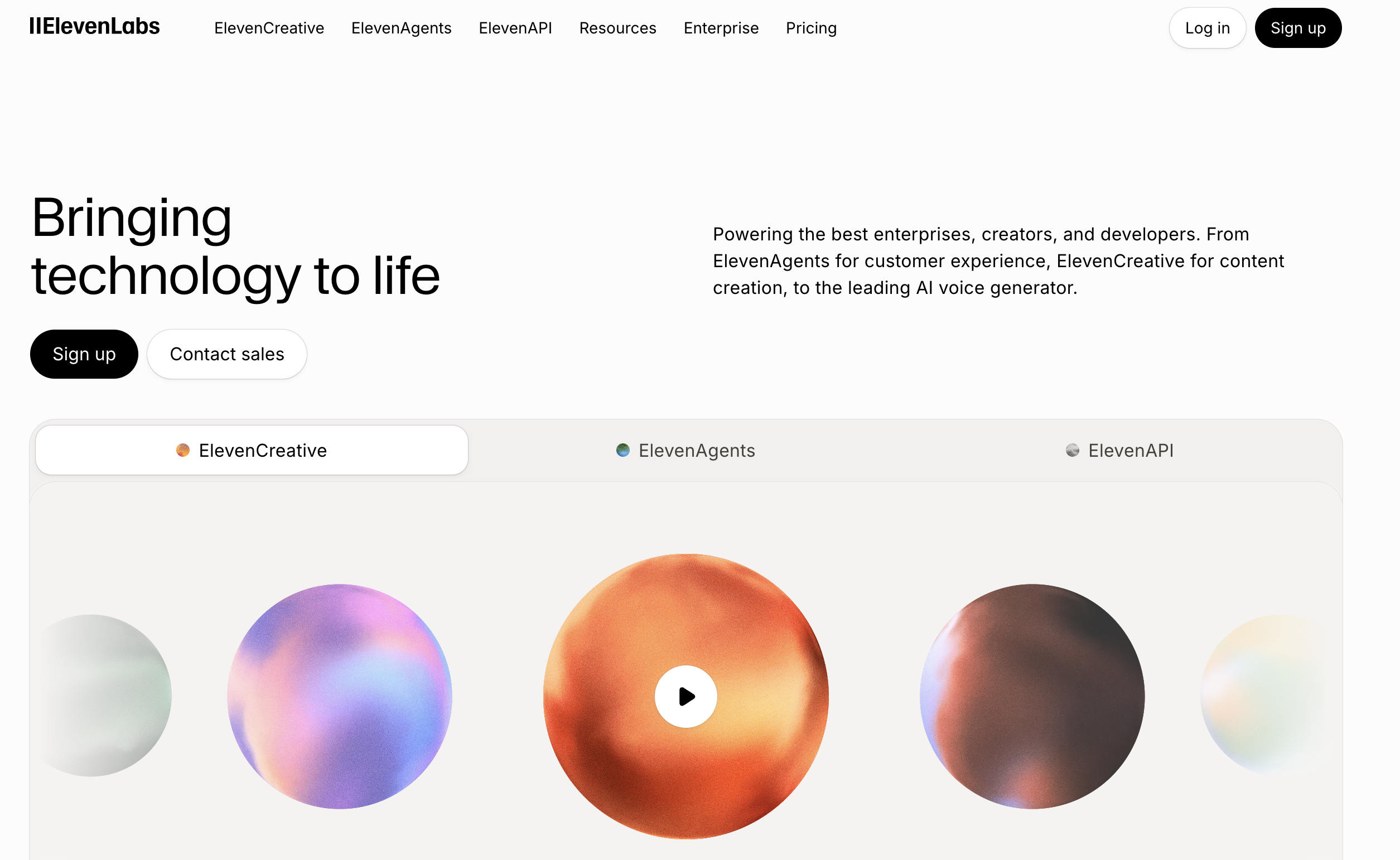 Eleven Labs screenshot or product image