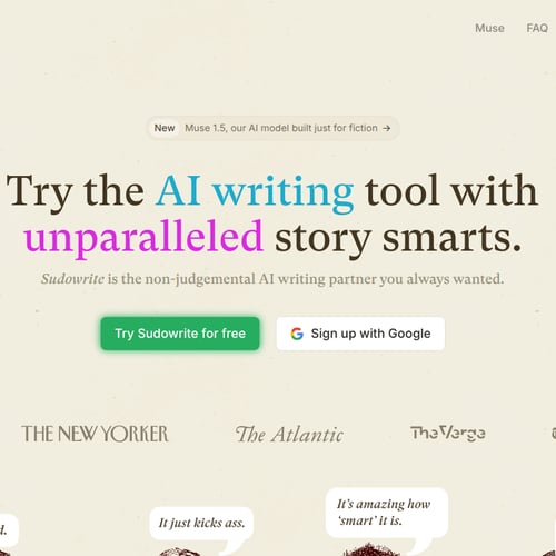 Sudowrite screenshot or product image