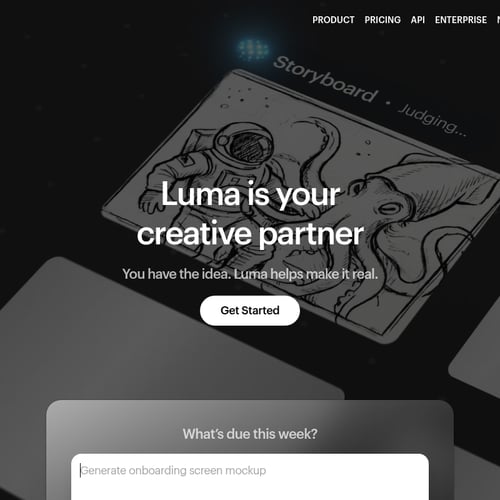Luma Labs AI screenshot or product image