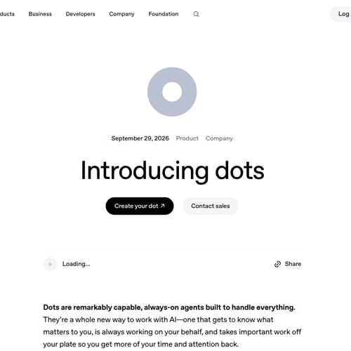 OpenAI Dots screenshot or product image