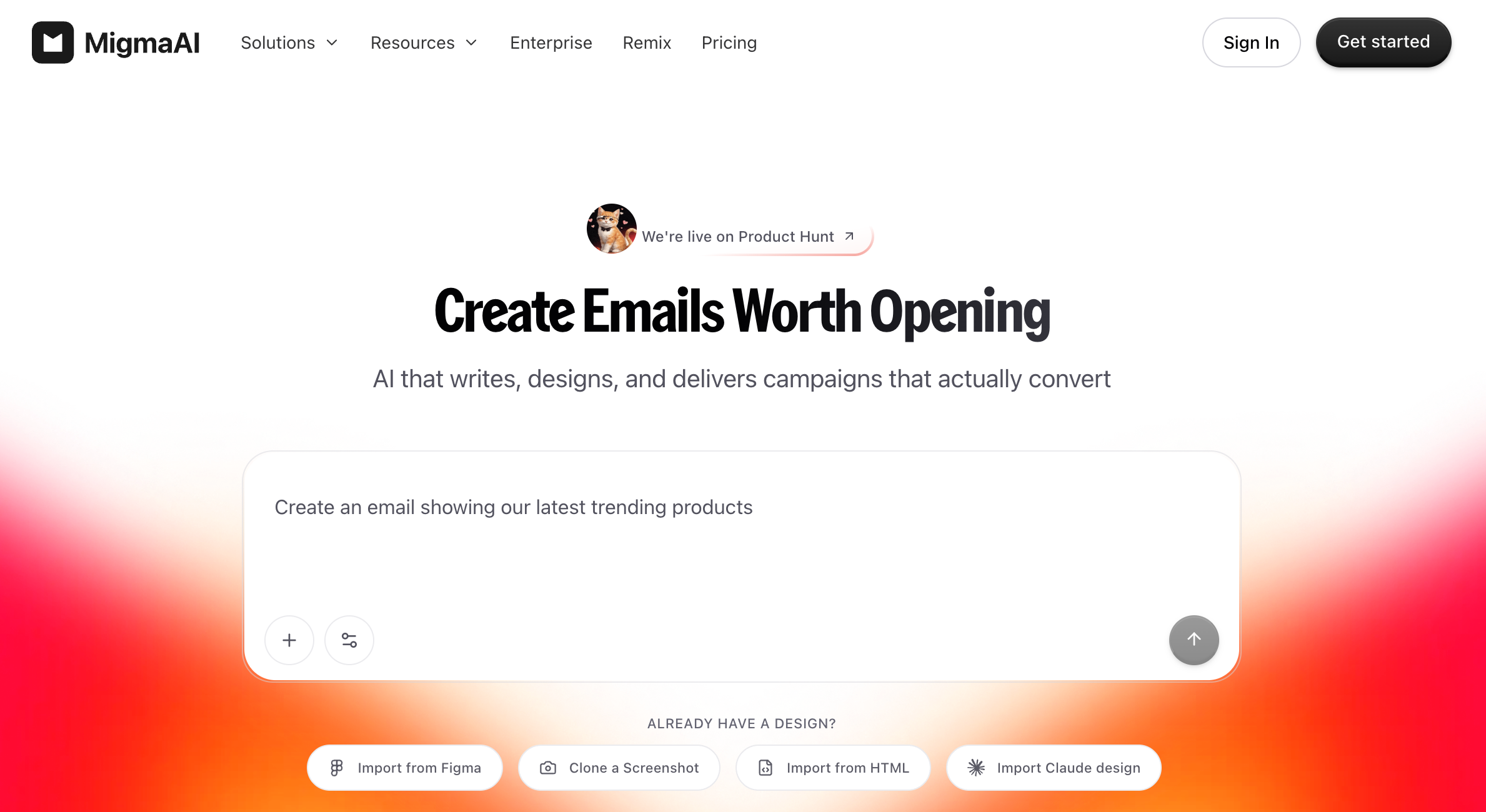 Migma screenshot or product image