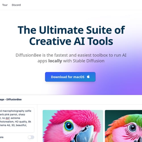 DiffusionBee screenshot or product image