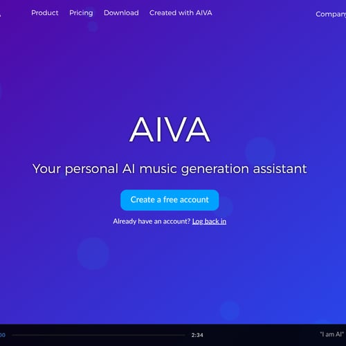 Aiva screenshot or product image