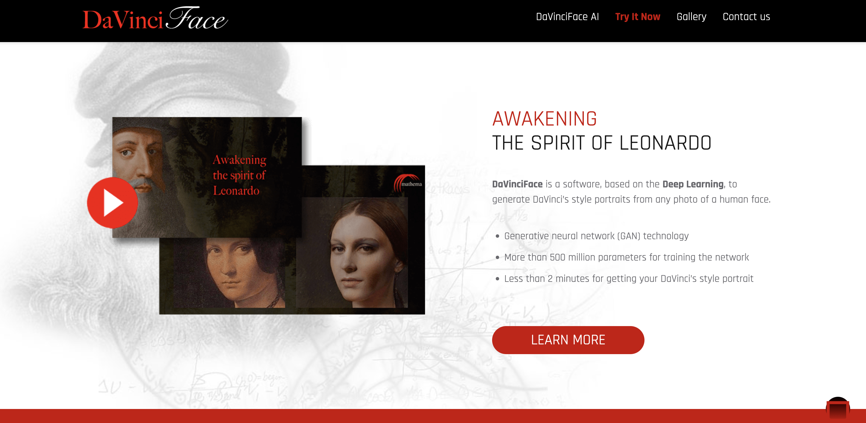 DaVinciFace screenshot or product image
