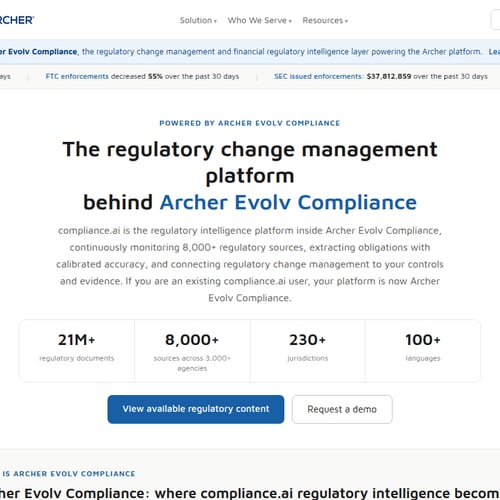 Compliance.ai screenshot or product image