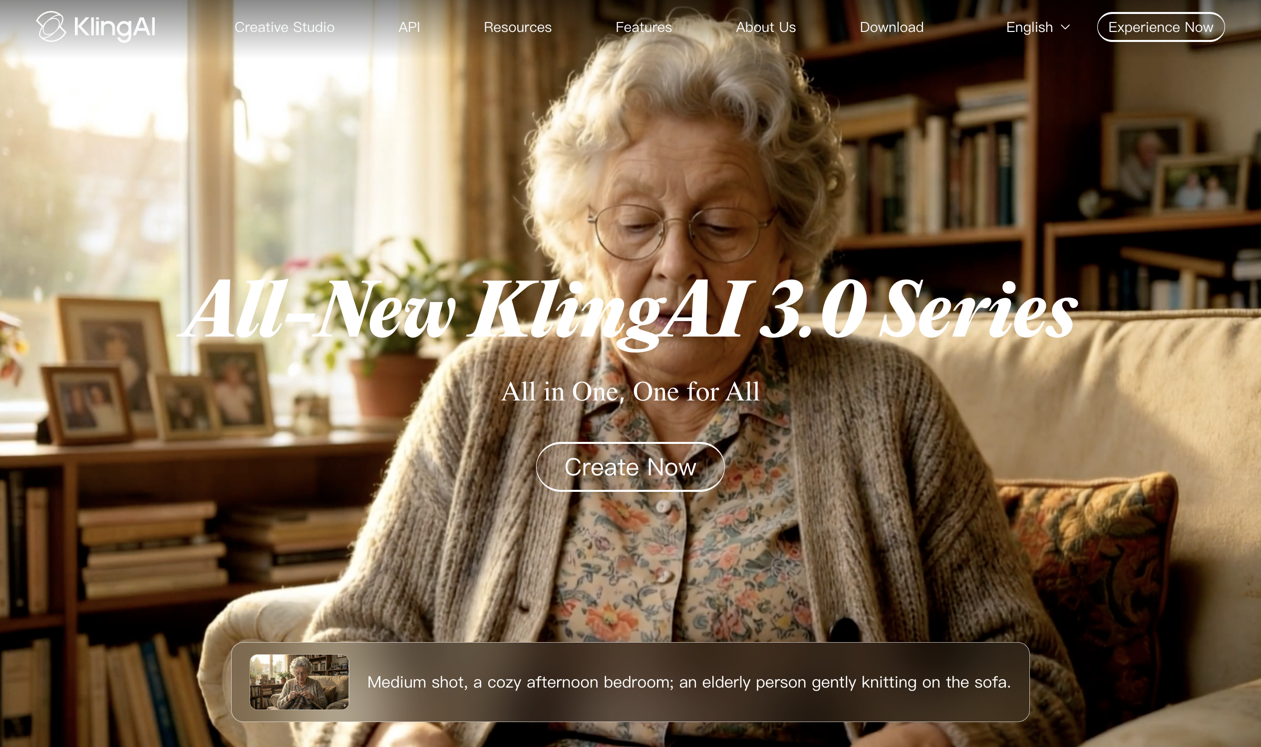 Kling AI screenshot or product image