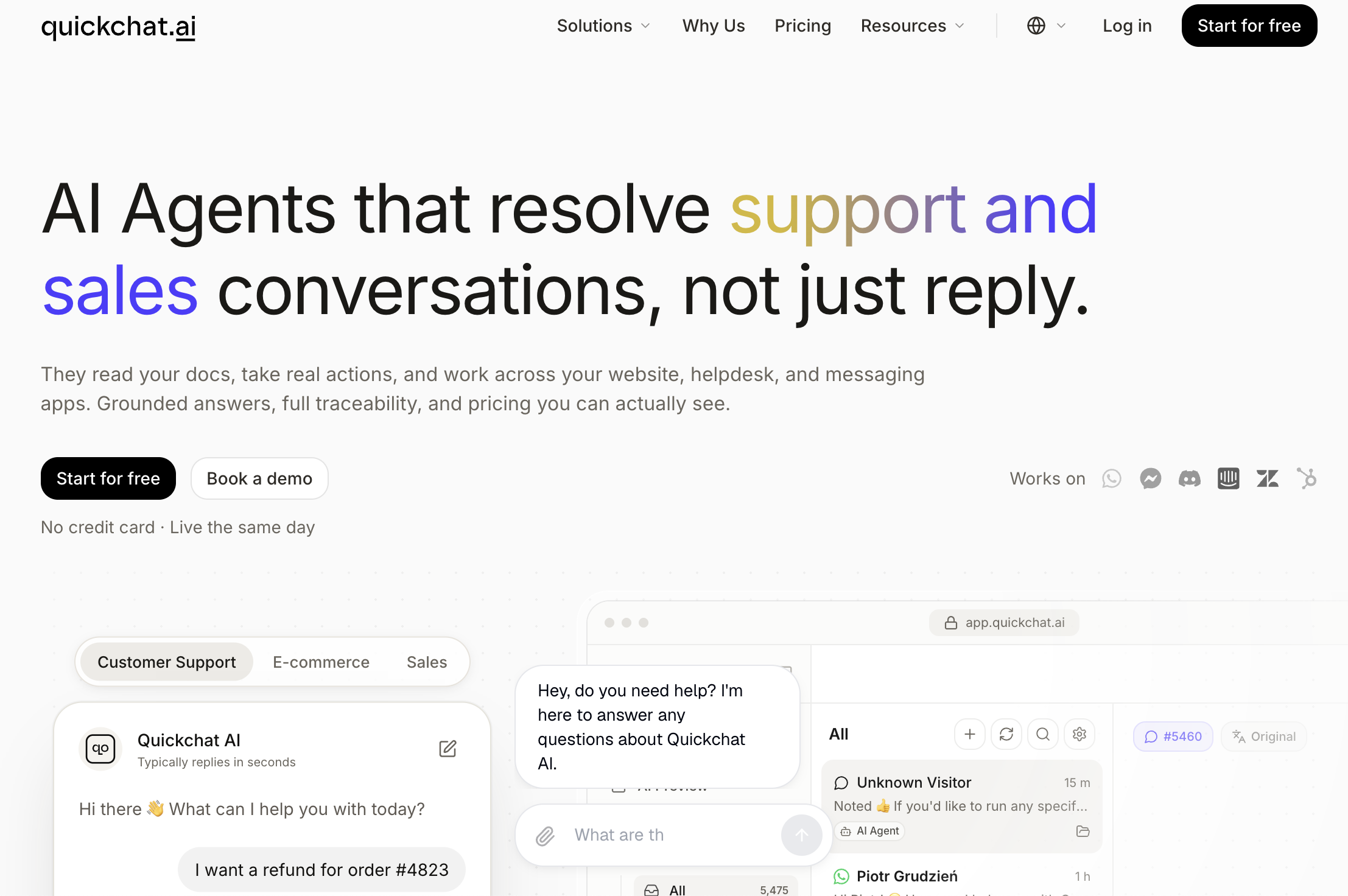 Quickchat screenshot or product image