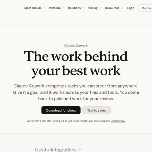 Claude Cowork screenshot or product image