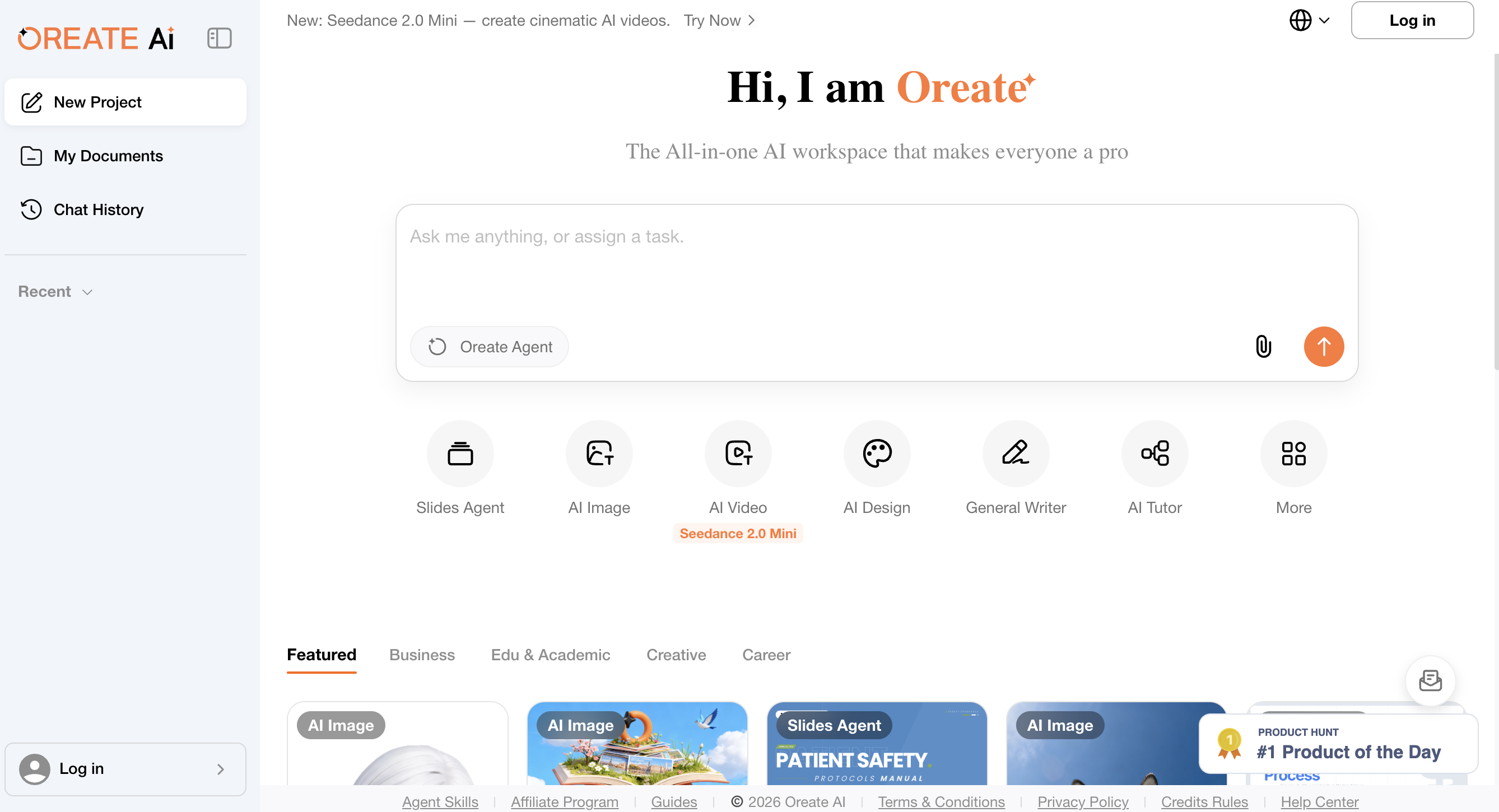 Oreate AI screenshot or product image