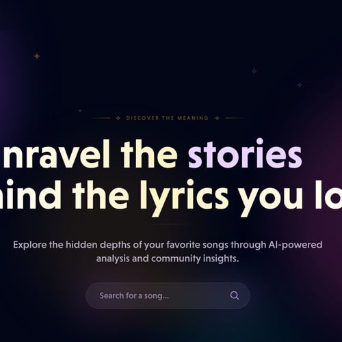 Songtell screenshot or product image
