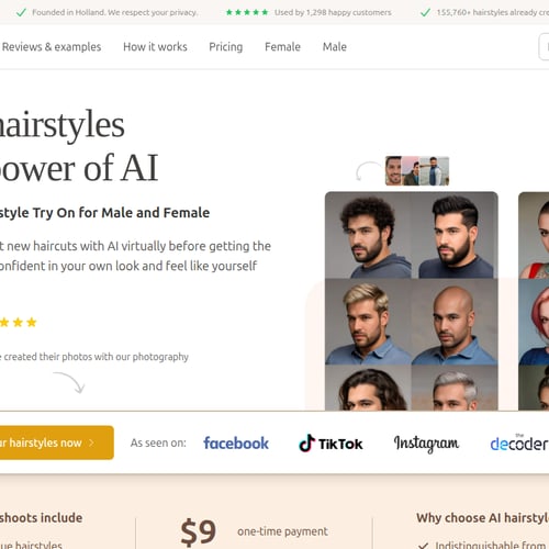 HairstyleAI screenshot or product image