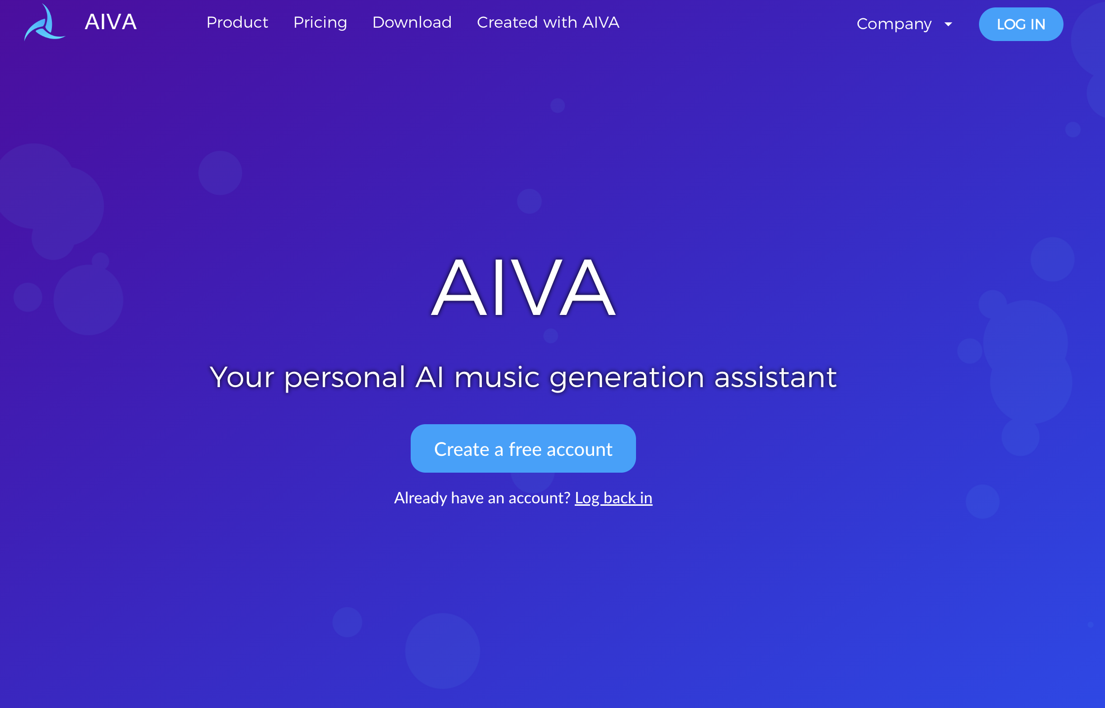 Aiva screenshot or product image